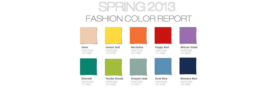 You are currently viewing Pantone’s Spring 2013 Color Report