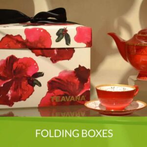 Teavana Folding Box Designer Custom retail boxes