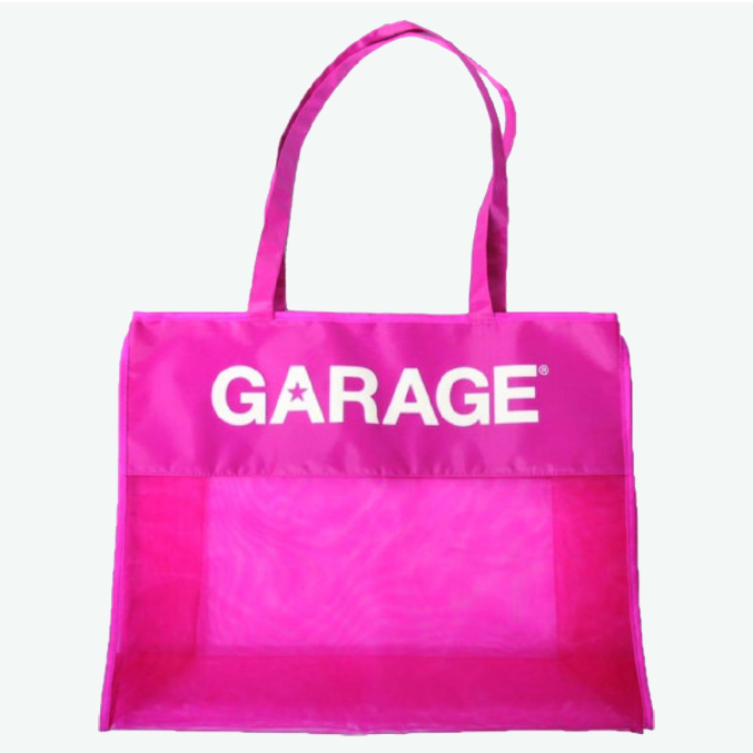 Garage custom printed nylon mesh shopper
