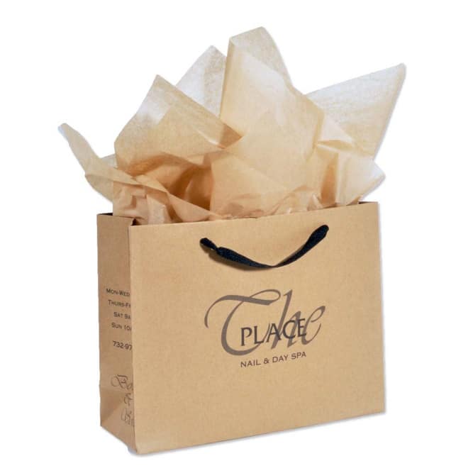 nice kraft paper bag for spas
