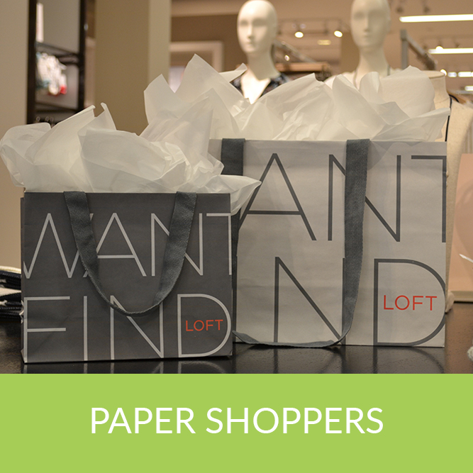 Loft Paper Shoppers with Cotton handles