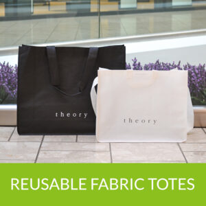 Theory reusable fabric totes
