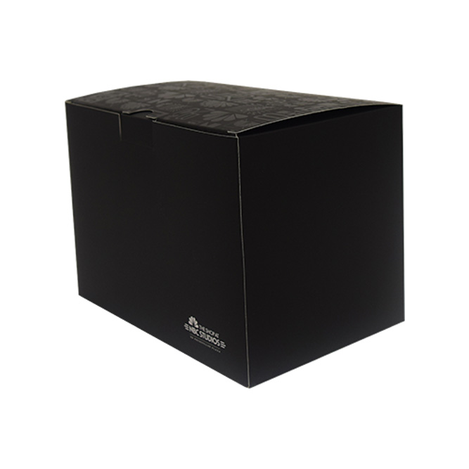 nbc custom packaging with spot uv and black printing