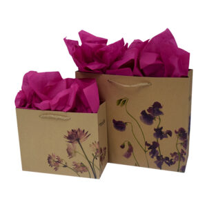 Terrain printed kraft shopper with custom colors