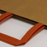 custom handles on kraft bag