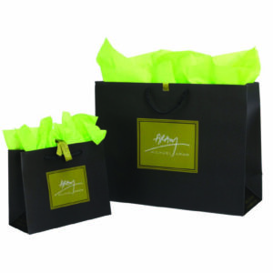 custom embellishments, embellishments, die cuts, glitter, gloss lamination, grommets, hologram, lamination, matte lamination, metallic grommets, metallic hot stamping, specialty handles, spot uv, texture, varnish