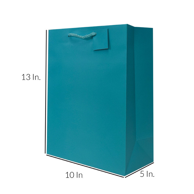 Teal Blue Paper Bag