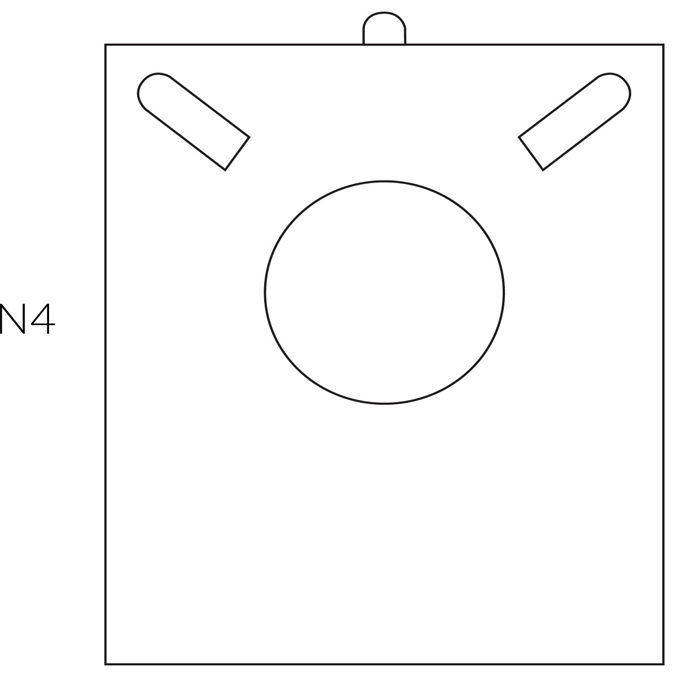 Necklace Inserts With Two Hooks And Raised Neck | Prime Line Packaging