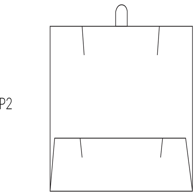 Pendant Insert With 4 Slits And Tab Pull | Prime Line Packaging