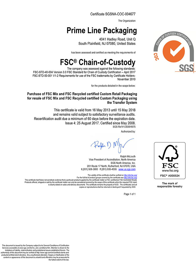 FSC Certified