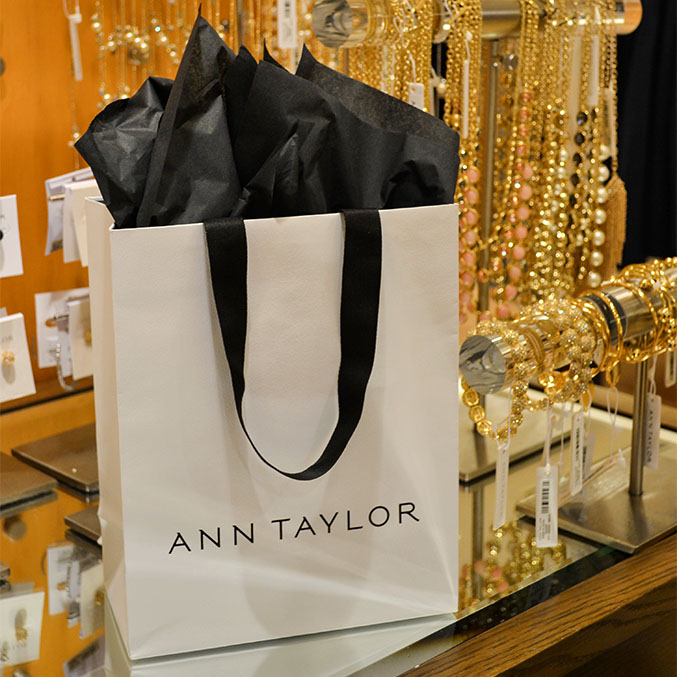 ann taylor gift shopping bags who designed and made them