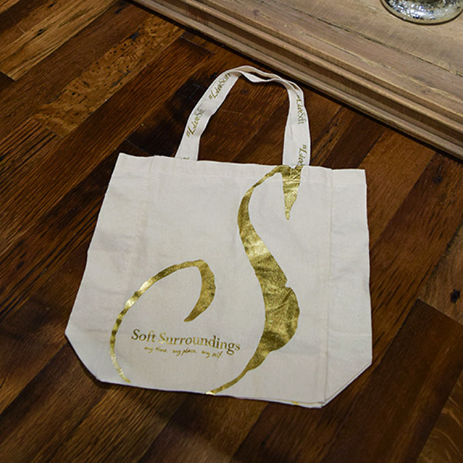 soft surroundings tote shopping bag