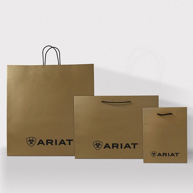 boot, boots, boot packaging, boot shopping bags, reusable shopping bags, paper shopping bags, kraft shopping bags, high fashion brands, boho brands, western brands, unique shopping bags, custom shopping bags
