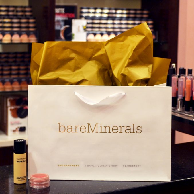 Bare Minerals bleach kraft shopping bag