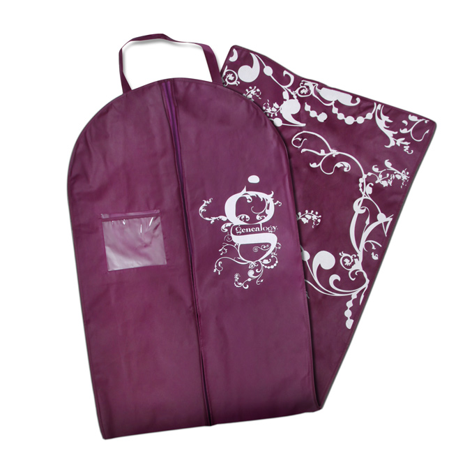 branded garment bag for bridal gowns