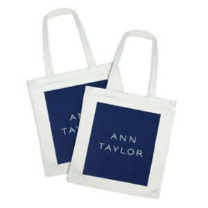 Ann Taylor cotton canvas tote