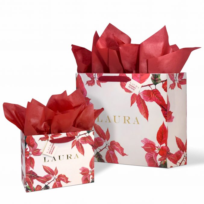 foil hot stamping, gold hot stamping, silver hot stamping, trendy seasonal packaging, trending metallic colors, metallic colors 2020-2021, 2020 color trends, 2021 color trends, metallic treatments, shopping bag treatments, trending metallic treatments
