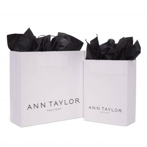 Ann Taylor Factory White Kraft Paper Shopper