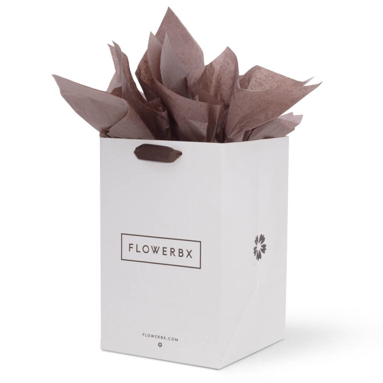 Flowerbx custom paper shopper