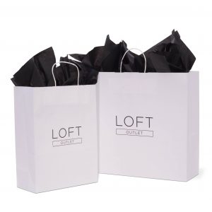 Loft Outlet White Kraft Shopper