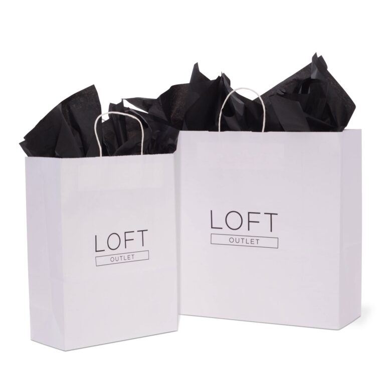 Loft Outlet White Kraft Shopper