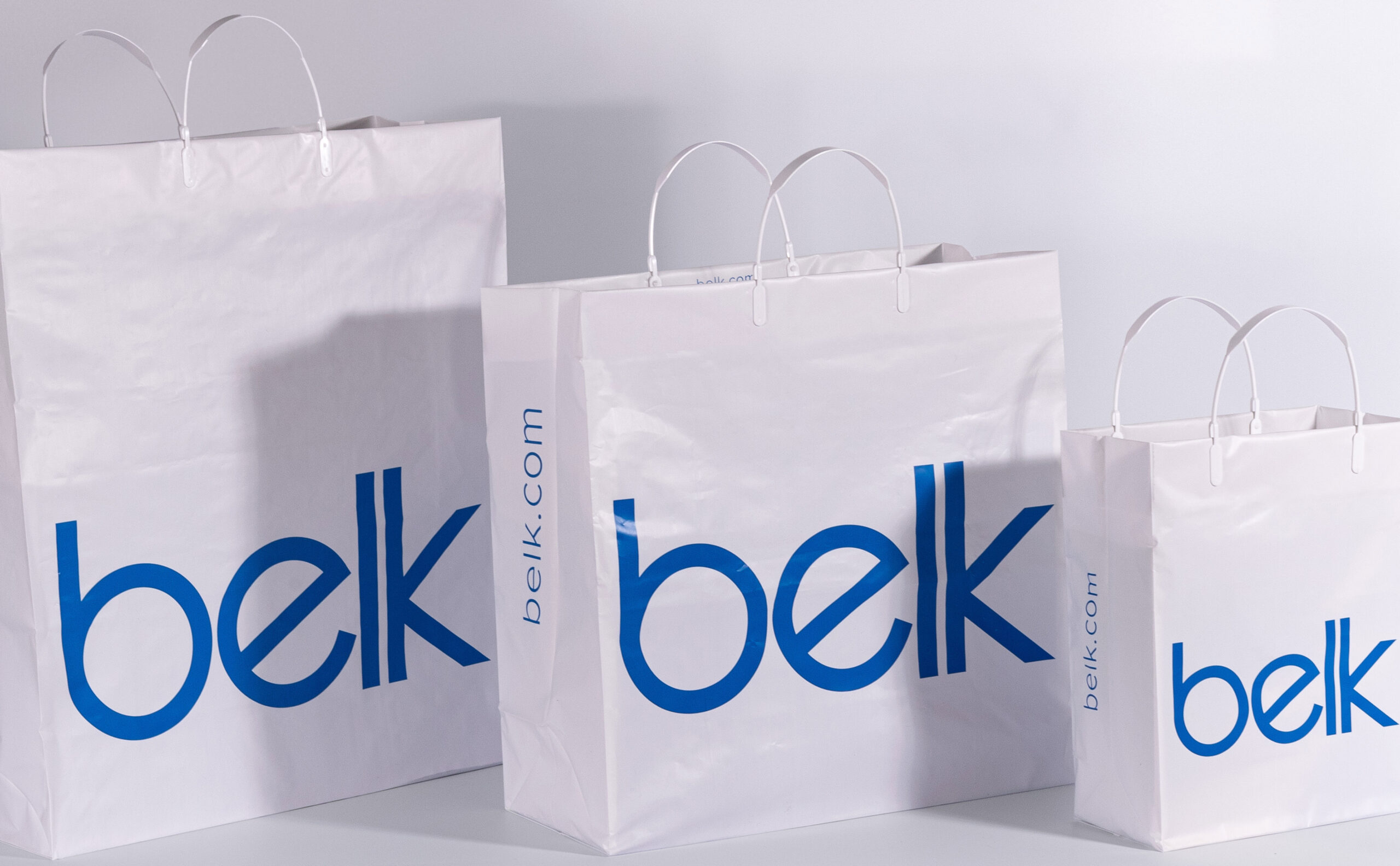 belk, belk collection, belk department store, paper shopping bags, poly shopping bags, reusable shopping bags, belk packaging collection, branded packaging, branded retail packaging